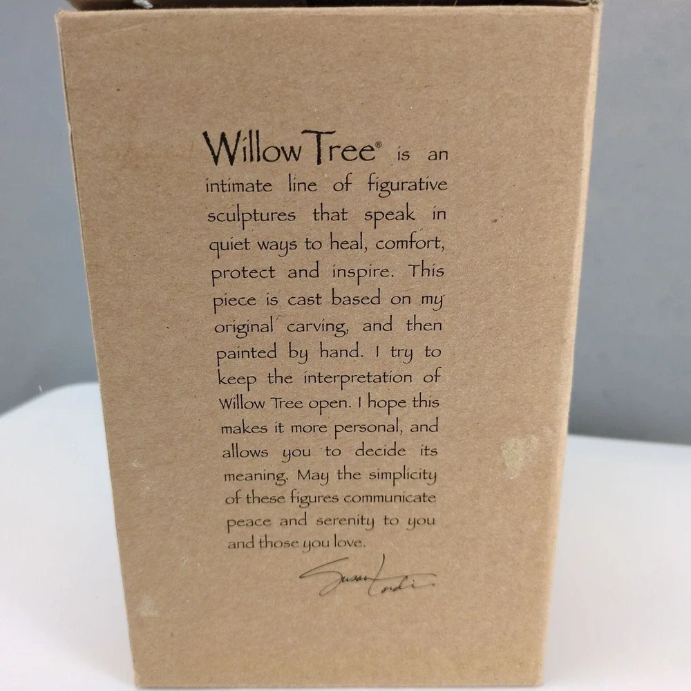 Willow Tree Together Cake Topper Susan Lordi Wedding Bride Groom Figurine Box